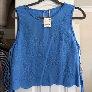 Free People Faded Gardens Top NWT size large